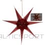 Christmas Decoration DEKORATĪVĀ PAPĪRA ZVAIGZNE AR LED GAISMU 60CM SARKANĀ
