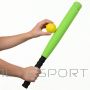 Eddy Toys Бейсбольная бита для детей Junior 54 см с мягким мячом, зеленая