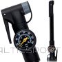 DUNLOP Mini velosipēda sūknis ar manometru 120 psi (8 bar), melns
