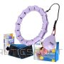Masāžas hula hoop riņkis /One Fitness KOMPLEKTĀCIJA HULA HOOP OHA02 VIOLET AR SVARU + VIDUKĻA ATBALSTU BR160
