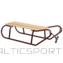Enero METAL Sleigh Sleigh, 2-person, burgundy