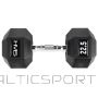 Gumijas hantele /HMS HEX PRO 22,5 KG hanteles