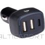 DUNLOP MULTI automašīnas lādētājs 2x USB-A + USB-C