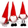 Saska Garden DECORATIVE SANTA WITH SILVER STARS ON TELESCOPIC LEGS 50-70CM RED