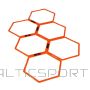 Yakimasport Kombinētie koordinācijas riteņi Hexa stīpas 6 gab. 100268 (nav)