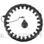 HHW01 Melnais hula hops ar svaru HMS