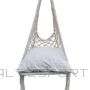Saska Garden OPENWORK ŠŪTUĻU PAKARAIS KRĒSLS 60x60x120cm AR ECRU SPILVENU