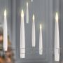 Iekaramās Lidojošās Sveces Floating Candles 10 LED 15.5cm ar pulti