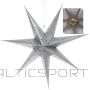 Koopman DECORATIVE PAPER STAR WITH LED LIGHT 60CM SILVER
