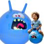 Lēkāšanas bumba ar ragiem Skoczek 45 cm zila Enero Toys