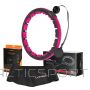 HMS KOMPLEKTĀCIJA HULA HOOP MAGNETIC BLACK/ROZĀ HHM16 AR SVARU + SKATĪTĀJS + VIDUKĻA ATBALSTS BR163 MELNS