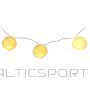Christmas Decoration GARLAND LIGHTS KŪŽĀDAS Bumbas, DARBĪBAS AR AKUMULATORU 50 MM LED SILTI BALTS