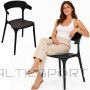 Progarden GARDEN CHAIR TERRACE BALCONY PLASTIC BLACK