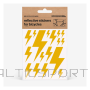Helkurkleepsud jalgrattale BOOKMAN Reflective Stickers for Bicycles, Flash Yellow
