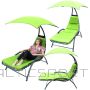 BS BERGAMO DECHAIR WITH UMBRELLA 200x125x180CM LIME (-)