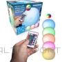GRUNDIG Dekoratīvā lampa Mēness 11,5 cm RGB