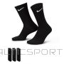 Skarpety Nike Sportswear Everyday Essential Lightweight 3Pack SX7676-010 / czarny / 34-38