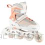 Nils Extreme NH18190 2IN1 balti/rozā izmērs M (34-38) skrituļslidas/ daiļslidas