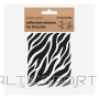 Helkurkleepsud jalgrattale BOOKMAN Reflective Stickers for Bicycles, Black Zebra