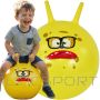 Eddy Toys Lēkāšanas bumba ar ragiem 45 cm, dzeltena