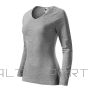 Malfini Футболка Elegance W MLI-12712 тёмно-серый меланж (L)