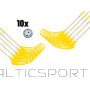 Florbola nūju komplekts ALBA: 10 nūjas + 10 bumbiņas (65cm, 75cm, 82cm)