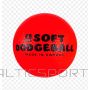 Mīksta putu bumba  ar pārklājumu 15cmSoft Dodgeball -Sarkans