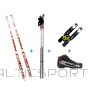 Distanču slēpes + zābaki + nūjas alumīnija+ stirpinājumi - slēpošanas komplekts SR