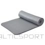 Vingrošanas paklājs 190x60x1,5cm fitnesam, vingrojumiem pelēks