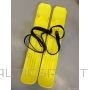 Junior min iplastmasas Slēpes ar stiprinājumiem - uzvelkamas uz apaviem 56cm/ plastic skiis-Dzeltens