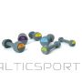 Gumijotas hanteles 5kg Reebok rubber dumbbells 5kg - 1gb