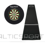 Turnīra Šautriņu mērķa  komplekts ar paklāju Kings Dart "Tournament" Dartboard Set