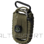 Izdzīvošanas komplekts Mil-Tec Paracord Survival Kit Large Olive, Black-Zaļš