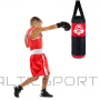 Bērnu boksa maiss 60 cm x 22 cm - sarkans 60 cm / 7 kg -