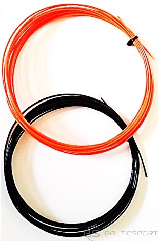 Tenisa Stīgas / DUNLOP NT HYBRID+ 12m, 1.31/1.27mm, melna/oranža
