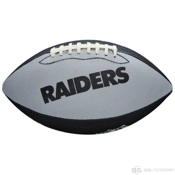 Wilson NFL JR komandas logotips Lasvegasas Raiders Ball WTF1534XBLV (7)