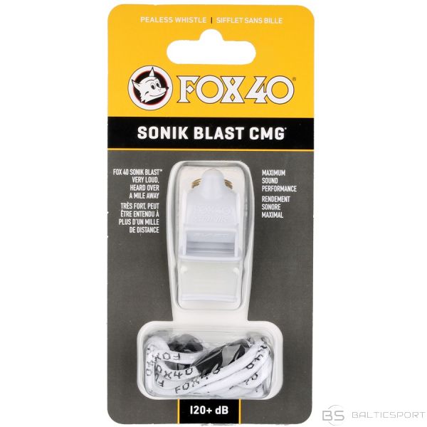 Fox40 Whistle Fox 40 CMG Sonik Blast / 120 dB / Balta