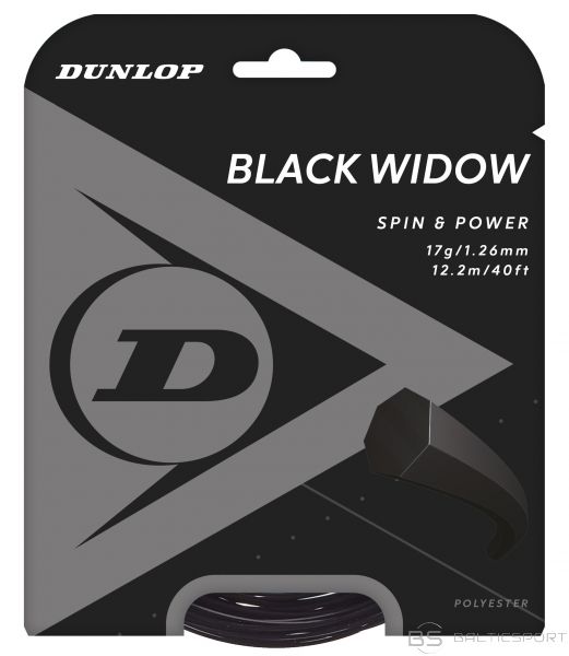 Polyester strings DUNLOP D TAC BLACK WIDOW 12m/1.26mm