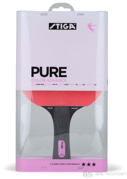 Stiga Pure, Pink (concave)   3* galda tenisa rakete