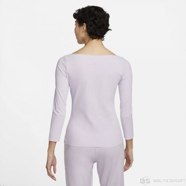 Nike Yoga Luxe T-krekls ar garām piedurknēm W DA0719-530 (M)