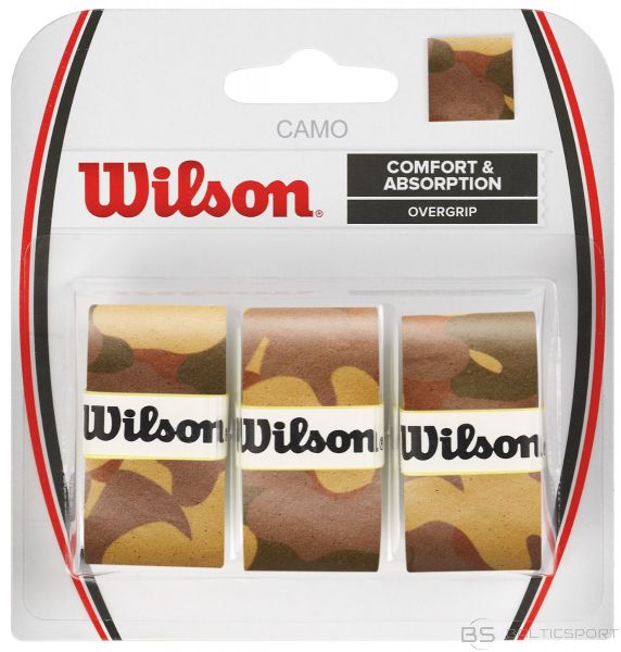 Wilson CAMO OVERGRIP brūns 3gb./iep.