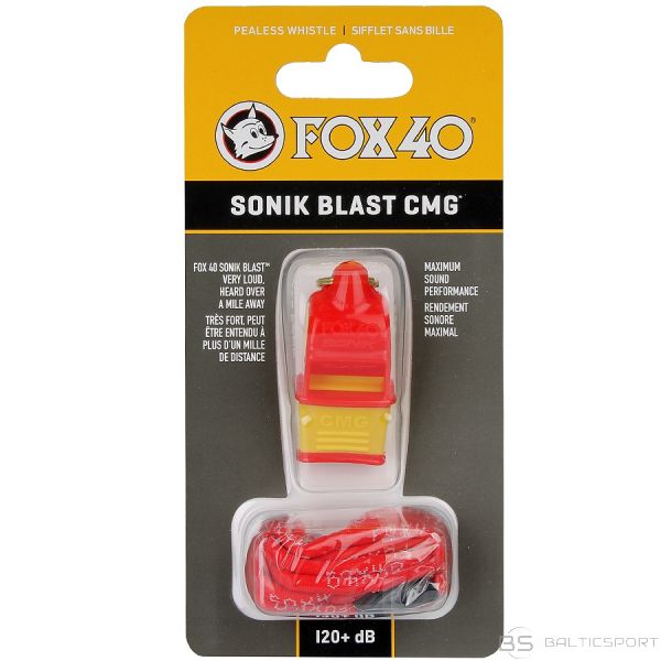 Fox40 Whistle Fox 40 CMG Sonik Blast / 120 dB / daudzkrāsains