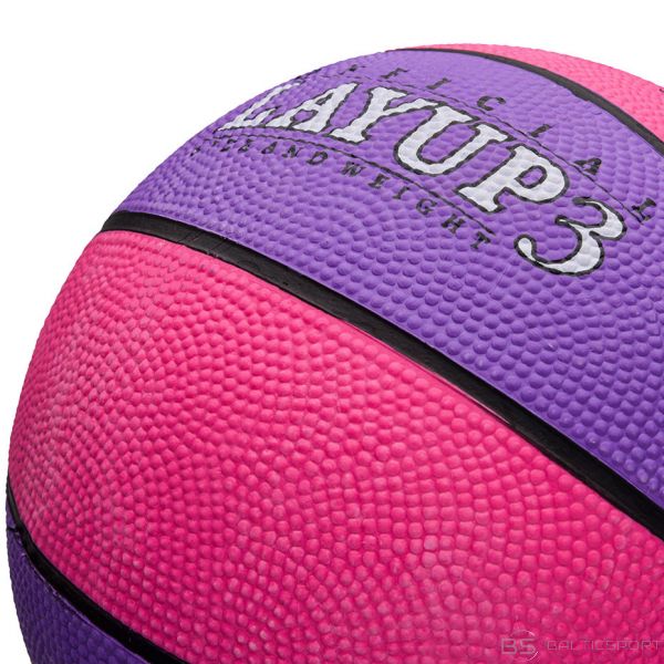 Basketbola Meteor LayUp 3 rozā-violeta (3)
