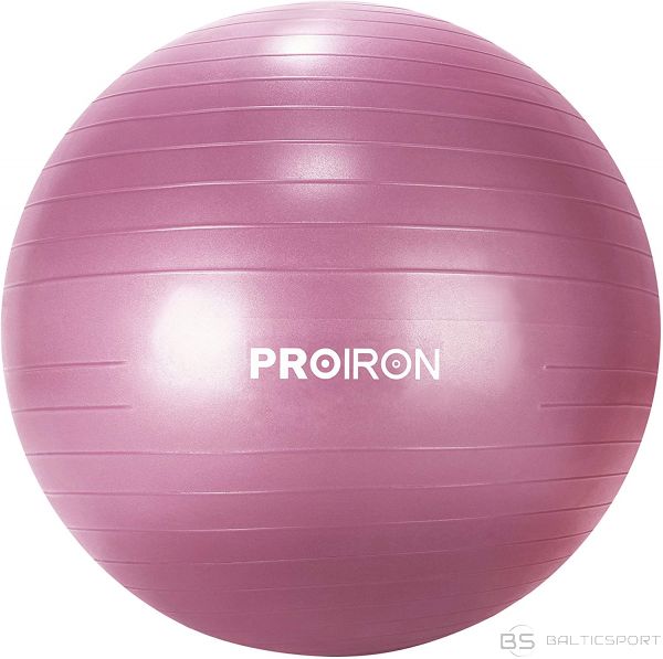 Vingrošanas / Jogas bumba / PROIRON Exercise Yoga Ball Balance Ball, Diameter: 65 cm, Thickness: 2 mm, Red, PVC