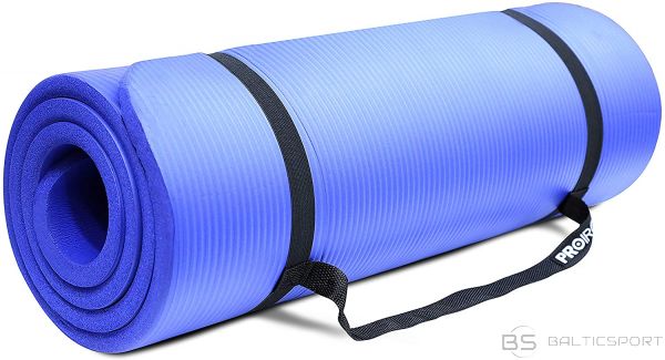Pilašu / Jogas / Vingrošanas paklājs / Pilates Mat Gym Mat, 180 x 61 x 1.5 cm; Rolled up diameter: 15-20 cm,zils