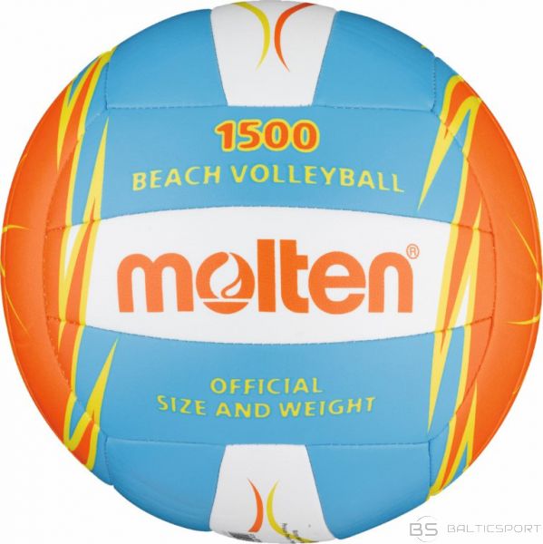 Beach volleyball MOLTEN V5B1500-CO for leisure, synth. leather