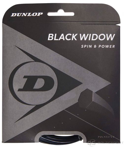 Tenisa Stīgas / Dunlop Black Widow 16G/12m/1.31mm