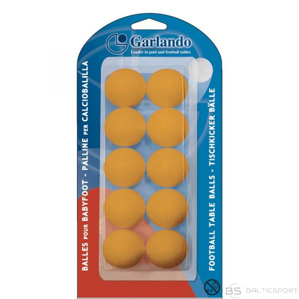 Set of 10 standard orange balls in blister GARLANDO