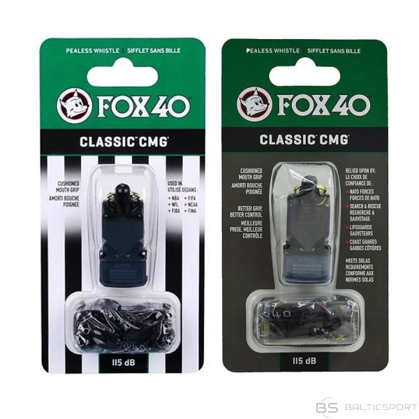 Fox40 Whistle Fox 40 CMG Official Classic / 115 dB / Melna