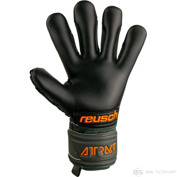 Reusch Attrakt Freegel Gold Finger Support Gloves 53 70 030 5555 / Green / 9.5